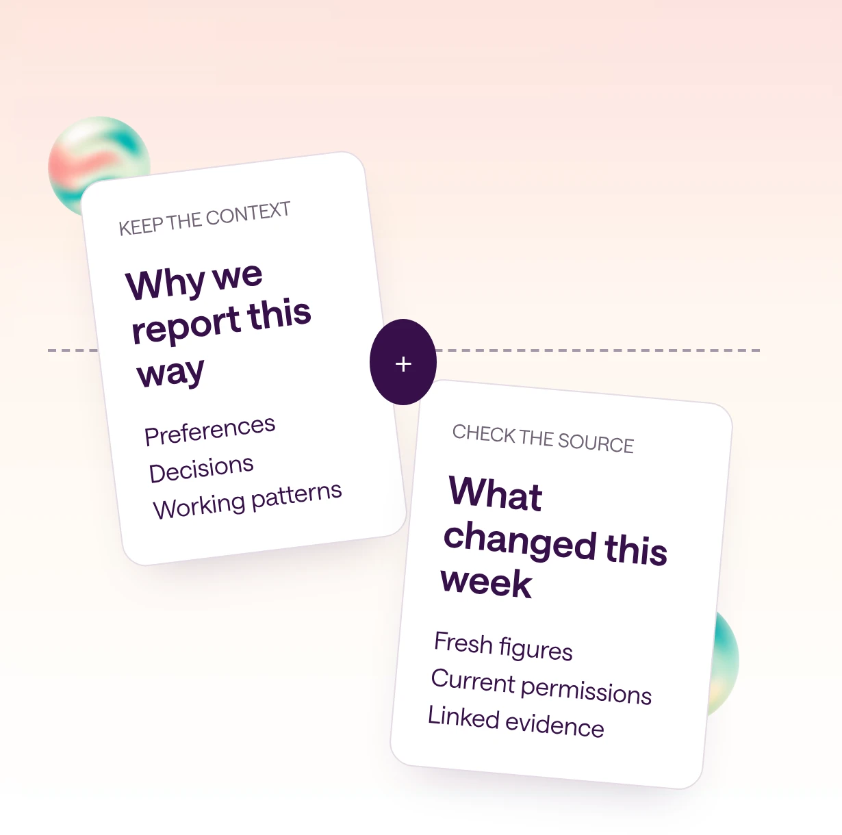 Shared AI memory for teams: what to save and what to verify illustrated as a team workflow.